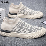 Men Walking Shoes Breathable Sneakers 2022 Summer Mens Casual Shoes Slip-on Socks Sneaker Men's Loafers Zapatillas