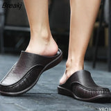 Men's Slippers EVA Slip on Flats Shoes Walking Shoes Men Half Slipper Comfortable Soft Household