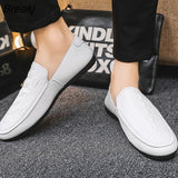 Men Driving Moccasins Comfortable Slip on Loafer Shoes Men's Casual Shoes Leather Loafers Crocodile Pattern Flats Shoes for