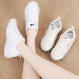 Women Shoes 2024 New Casual Lightweight Sports Shoes WomenBreathable Little White Platform Shoes White Sneakers