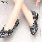 Spring Summer New Designer Low Heels Shoes Women Large Size Pumps Brand Genuine Leather Ladies Luxury Fashion Party