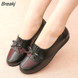 New Spring and Autumn Flat Shoes Women's Loafers Casual Comfort Leather Outdoor Beach Sport Round Toe Slip-on