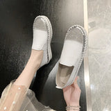 Women Flats Shoes Loafers Shallow Slip on Spring Autumn Fashion Round Toe Platform Sweet Flat Casual Comfortable Shoes