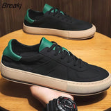 Sneakers Male Spring Footwear Casual Vulcanized Sneakers Man Leather White Shoes 2023 New Shoes