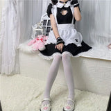 Outfit COSPLAY Sexy Lolita Anime Cute Soft Girl Maid Uniform Appealing Set Stage Costume Accessories 5 Piece Set