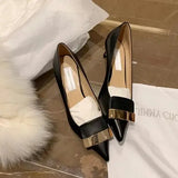 Heels Women Shoes 2023 Spring Pumps Slip On Bling Bling Pointed Wedge Latest Shallow Mouth Sandals Ladies All-Match