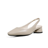 Breakj Back Empty Spring And Autumn Single Shoes Baotou Simple Low Heel Women's Shoes Size Size