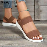 Sandals Women Wedges Sandal Ankle Buckle Open Toe Fish Mouth Platform Swing Summer Woman Beach Shoes Fashion 2023