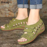 New Women Fashion Sports Sandals Hollow Out Breathable Cool Comfortable Fish Mouth Casual Shoes Outdoor Beach