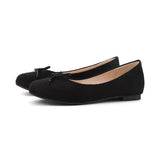 Women Ballet Flats Slip on Soft PU Leather Shoes Leisure Butterfly-knot Men Spring Summer Princess Girl Zapatillas Mujer