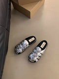 Bao-head Half Slippers, Women's Summer Wear 2024 New Slip-on Moeller Sandals, Birkenstocks Woven Sandals, Women's