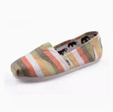 Mouth Shoes Woman Flats Dress Canvas Rubber Cotton Fabric PU Basic Shoes Woman Flats Shallow Mouth Dress Basic PU
