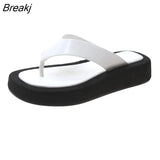 Flip Flops 2023 Summer Shoes Women Flat Platform Casual Slippers Outdoor Beach Sandals Thick Bottom Non-slip Home