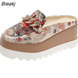 Women Sandals Platform Sandals Metal Decoration Baotou Pointed Toe Women's Outdoor Shoes Zapatos De Mujer Zapatos De