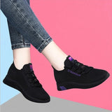 Women's Casual Sports Shoes Outdoor Tennis Shoes Lightweight Non-slip Breathable Sneakers Soft Walking Shoes Zapatillas De