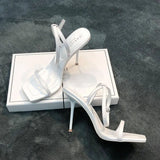 Breakj Selling High Heels With A Word With A New Korean Version Of Summer White High Heels In