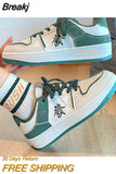 Shoes Hong Kong Style Casual Women's Skate Shoes 2023 Autumn New Niche Design Fortune Mahjong Women's Single