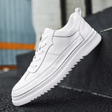 Men Shoes lace up Fashion genuine Leather Board Shoe Comfortable Casual Shoes men Outdoor Male Sneakers Tenis