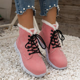 And Winter 2023 New Women's Shoes High-Top Leisure Thick-Soled Velvet Warm Snow Boots Flat-Soled Short