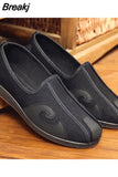 Martial Art Kung Fu Shoes Rubber Sole Tai Chi Sneakers Chinese Traditional Old Beijing Shoes For Wing Chun Karate