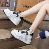 Breakj Style High Help Dad Shoes Casual Shoes Female Ins Tide New Versatile Running Sneakers Increased Platform Women's