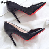 New High Heels Women's Shallow Mouth Pointed Toe Shoes Stiletto Professional Shoes Women's Wedding Shoes Chaussures