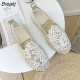 New Espadrilles Women's Fashion Flat Shoes 2023 Sapatos Flax Ballet Chaussure for Espadrille Comfortable