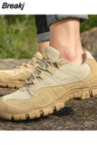 Men Hiking Shoes Waterproof Breathable Tactical Combat Army Boots Desert Training Sneakers Anti-Slip Trekking Shoes