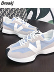 New Spring and Autumn Womens Luxury Sneakers New Color Matching Fashion Trendy Thick-soled Casual Sneakers Zapatillas