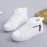 Women Ankle Boots 2024 New Warm Plush Winter Woman Sneakers Casual Lace Up Ladies Platform Boots Women Short Snow