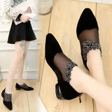 Women Fashion Rhinestone Sandals Women Flowers Low Heel Sandals Women Mesh Plus Size Sandals Sandalias