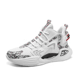 Men Sneakers Running Boots Fashion Outdoor Jogging Sports Shoes Mesh Breathable Cushioning Black Basket Footwear Male Big