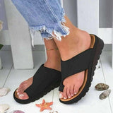 Breakj Leather Toe Toe Slippers Female Large Size