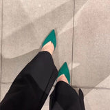 Slingback Sandals Woman Fashion Pinted Toe Slip-on Dress Pumps Ladies Elegant High Heel Party