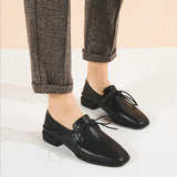 Women Designer Casual Shoes Ladies flats Footwear Square toe Low heel lazy loafers shoes