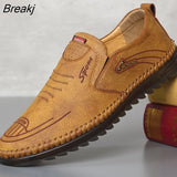Shoes Men's New Casual Shoes Leather Men's Leather Shoes Soft Cowhide Breathable Business Men's Shoes Peas Shoes