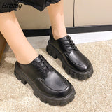 Women's Pumps 2023 Female Wild Thick High Heel Retro Black Work Shoes Spring and Autumn Sponge Cake Low Single Shoes
