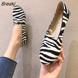 Knitted Beanie Shoes Flat Women Shoes Single Shoes Solid Color Simple Weave Round Toe Woman Shoes Plus Size