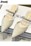 Toe Sandals Black Shoes for Women Buckle Strap All-Match Clear Heels Sexy Beige Velvet Fashion Stiletto Comfort Girls