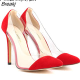 Womens Leather VELVET High Heels Corset Pointed Toe Party Pumps Ladies Wedding