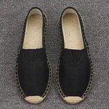 Size 35-45 Women Sewing Flax Shoes Slip on Loafers Casual Shoes Woman Espadrilles Hemp Canvas Flat