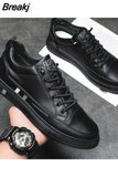 Men's Sneakers White Women And Men Shoes Platform Black Couple Flats Tenis Masculino Zapatillas Mujer Plus