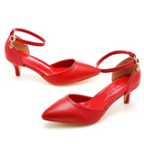 Breakj Cm Large Hollow Sandals Low Heel Pointy Shoes White Pointed Wedding Shoes Women Wedding Photography Women