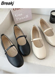 Woman Shoe Shallow Mouth Female Footwear Soft Square Toe Elegant Autumn Comfortable Boat Dress Fall New Summer Moccasin