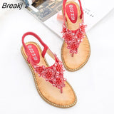 New Summer Women Round Toe Flat Sandals Comfortable Outdoor Sports Beach Soft Bottom Opened Toe Fashion Casual