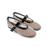 Breakj New Catwalk Shoes High Fixed Mesh Ins Niche Design Round Head Ballet Single Shoe