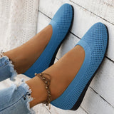 Women's Flats Shoes Spring and Autumn New Fashion Round Toe Shallow Shoes Comfortable Breathable Mesh Casual Barefoot