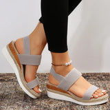 Breakj Slope Heel Sandals Women 2025 Summer New Fish Mouth Tight Feet Thick-Soled