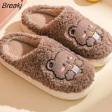 Autumn Warm Fluffy Slippers for Women 2023 Indoor House Shoes Cute Couple Plush Soft Furry Floor Slides Zapatillas