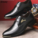 Man Pointed Toe Dress Shoes Mens Patent Leather Black Wedding Shoes Oxford Formal Business Casual Shoes Big Size